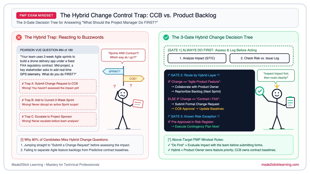 Hybrid Change Control: CCB vs. Product Backlog & The PMP 'Do First' Decision Matrix Video Slide
