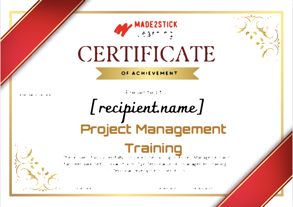 Project Management Certificate