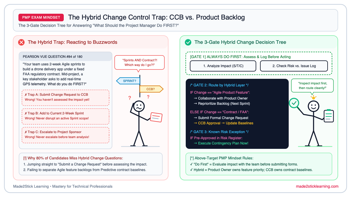 The PMP Hybrid Change Control Decision Tree: CCB vs. Product Backlog 3-Gate Governance Blueprint